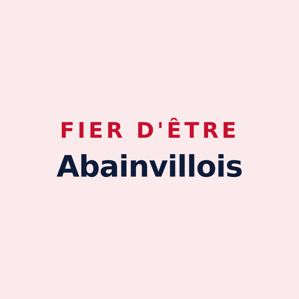 Magnet « Fier d'être Abainvillois » — design pour Abainville
