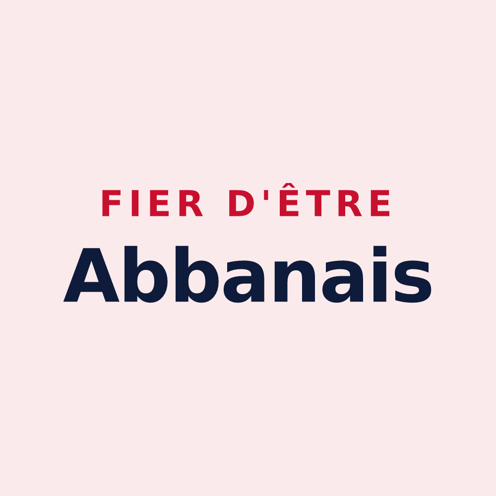Magnet « Fier d'être Abbanais » — design pour Abbans-Dessous