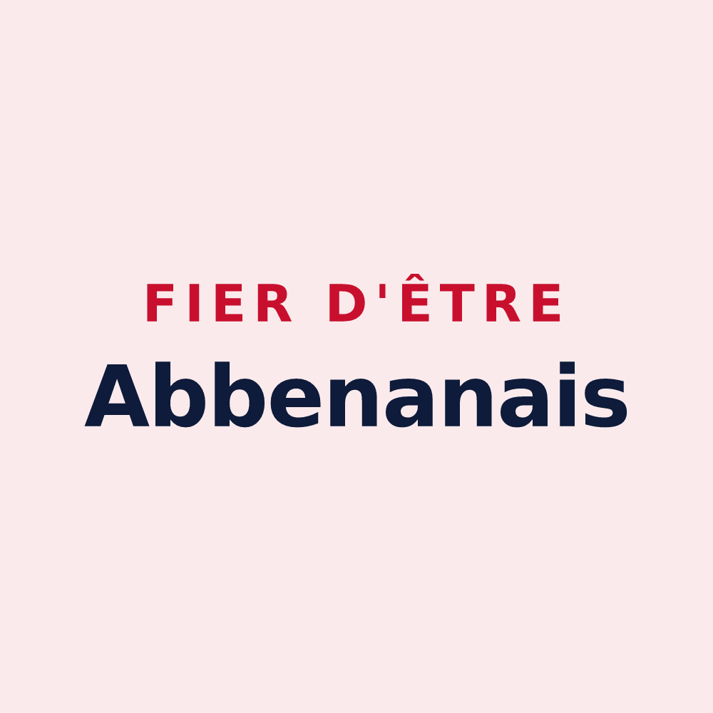 Magnet « Fier d'être Abbenanais » — design pour Abbenans