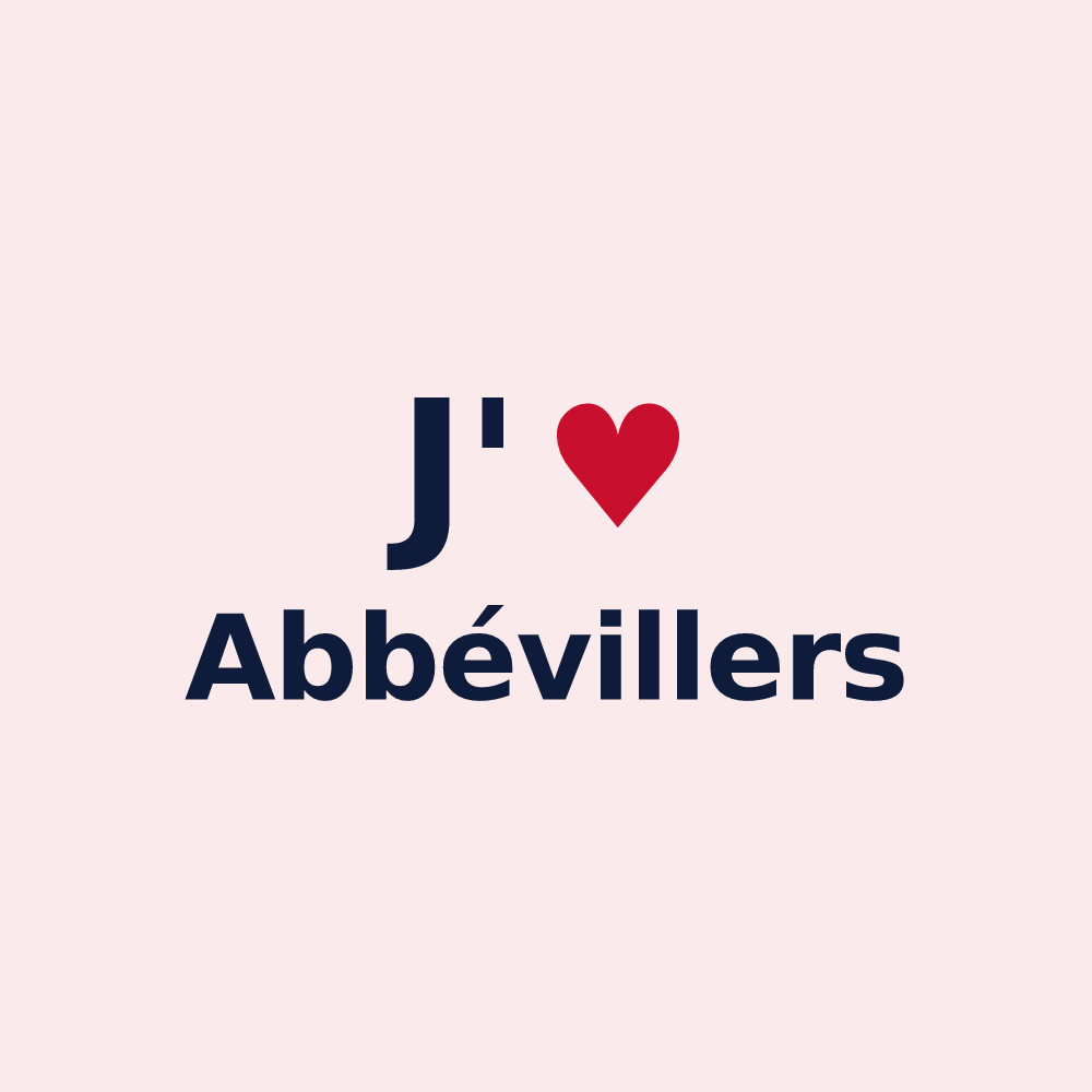 Magnet personnalisé Abbévillers — design J'aime Abbévillers