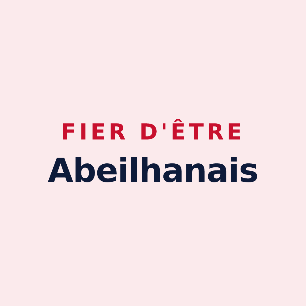 Magnet « Fier d'être Abeilhanais » — design pour Abeilhan