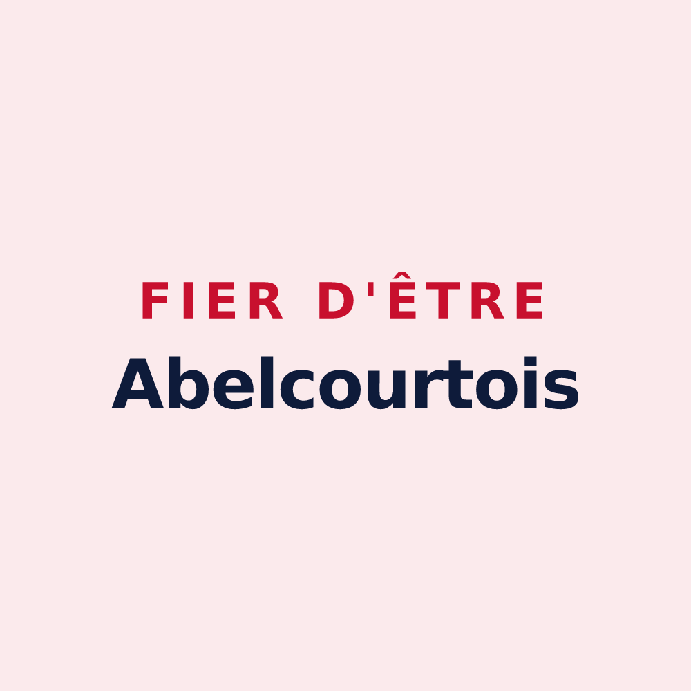 Magnet « Fier d'être Abelcourtois » — design pour Abelcourt
