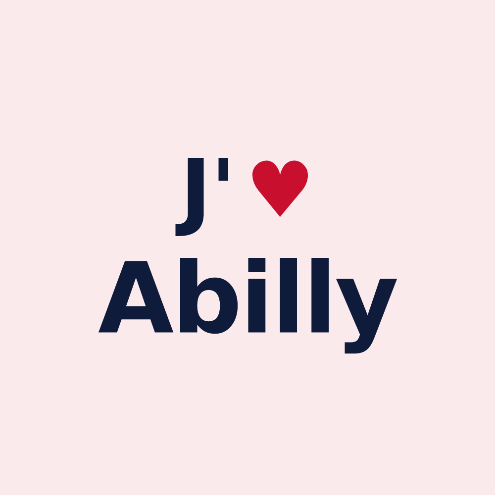 Magnet personnalisé Abilly — design J'aime Abilly