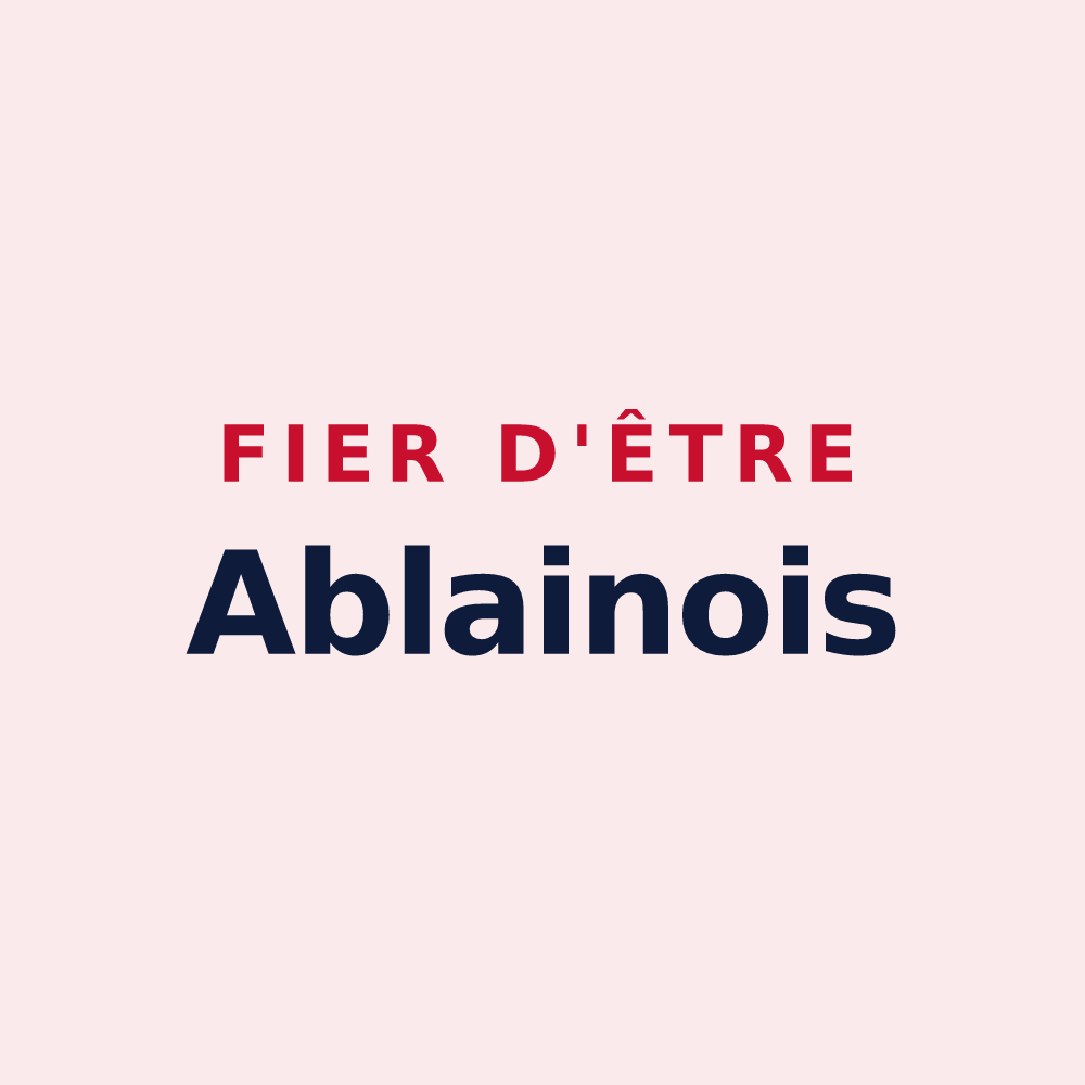 Magnet « Fier d'être Ablainois » — design pour Ablain-Saint-Nazaire