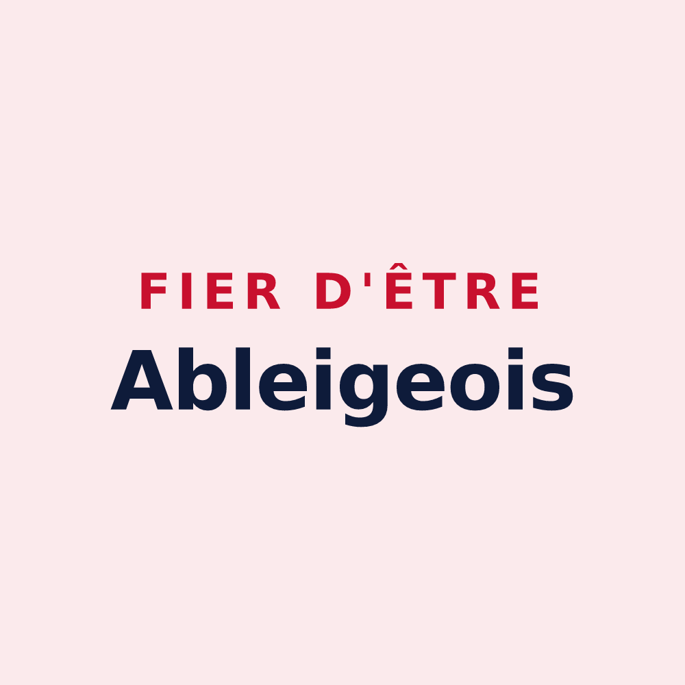 Magnet « Fier d'être Ableigeois » — design pour Ableiges