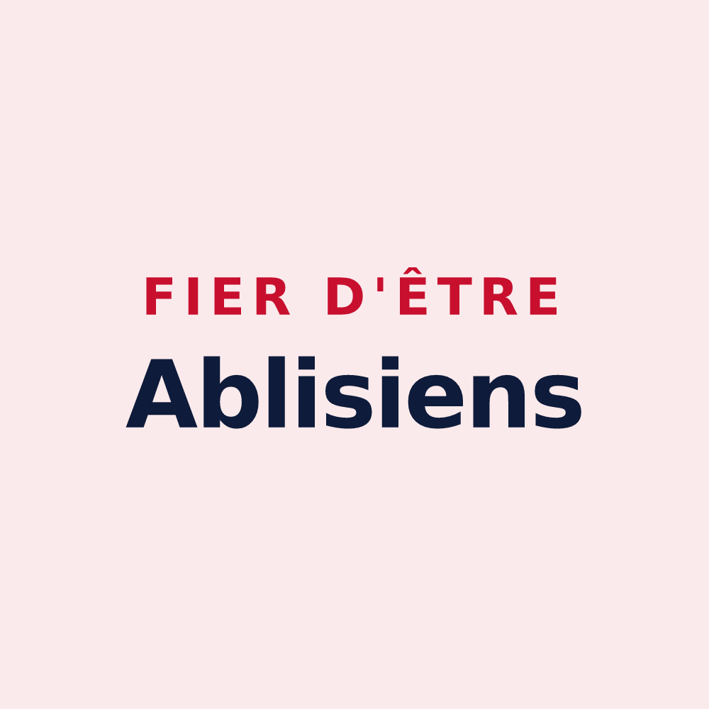 Magnet « Fier d'être Ablisiens » — design pour Ablis