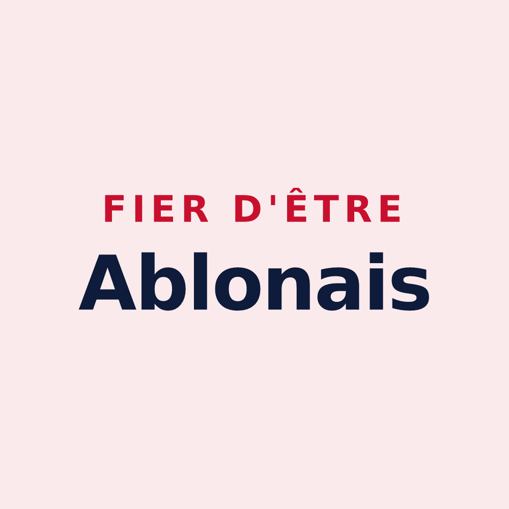 Magnet « Fier d'être Ablonais » — design pour Ablon-sur-Seine