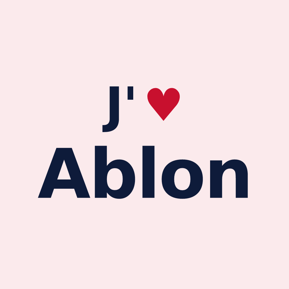 Magnet personnalisé Ablon — design J'aime Ablon