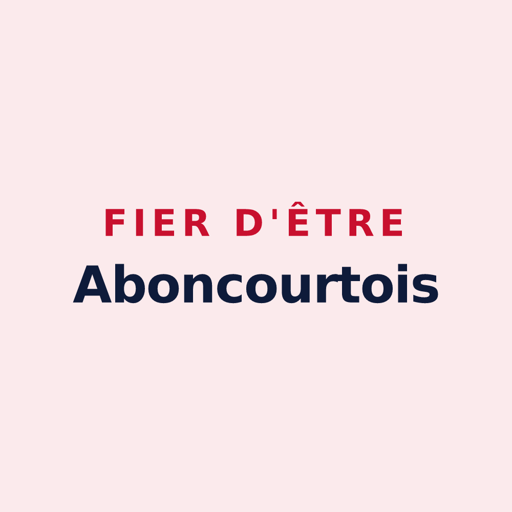 Magnet « Fier d'être Aboncourtois » — design pour Aboncourt