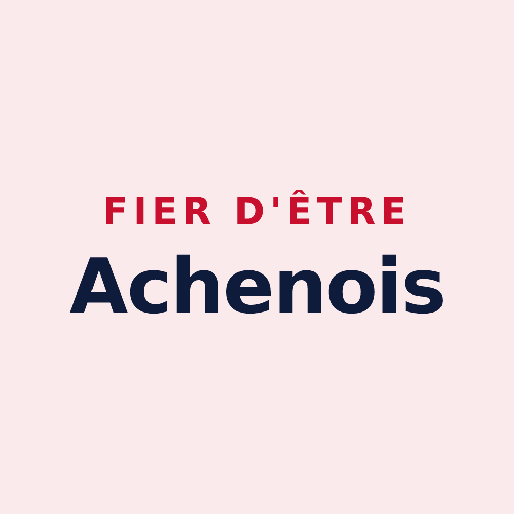 Magnet « Fier d'être Achenois » — design pour Achen