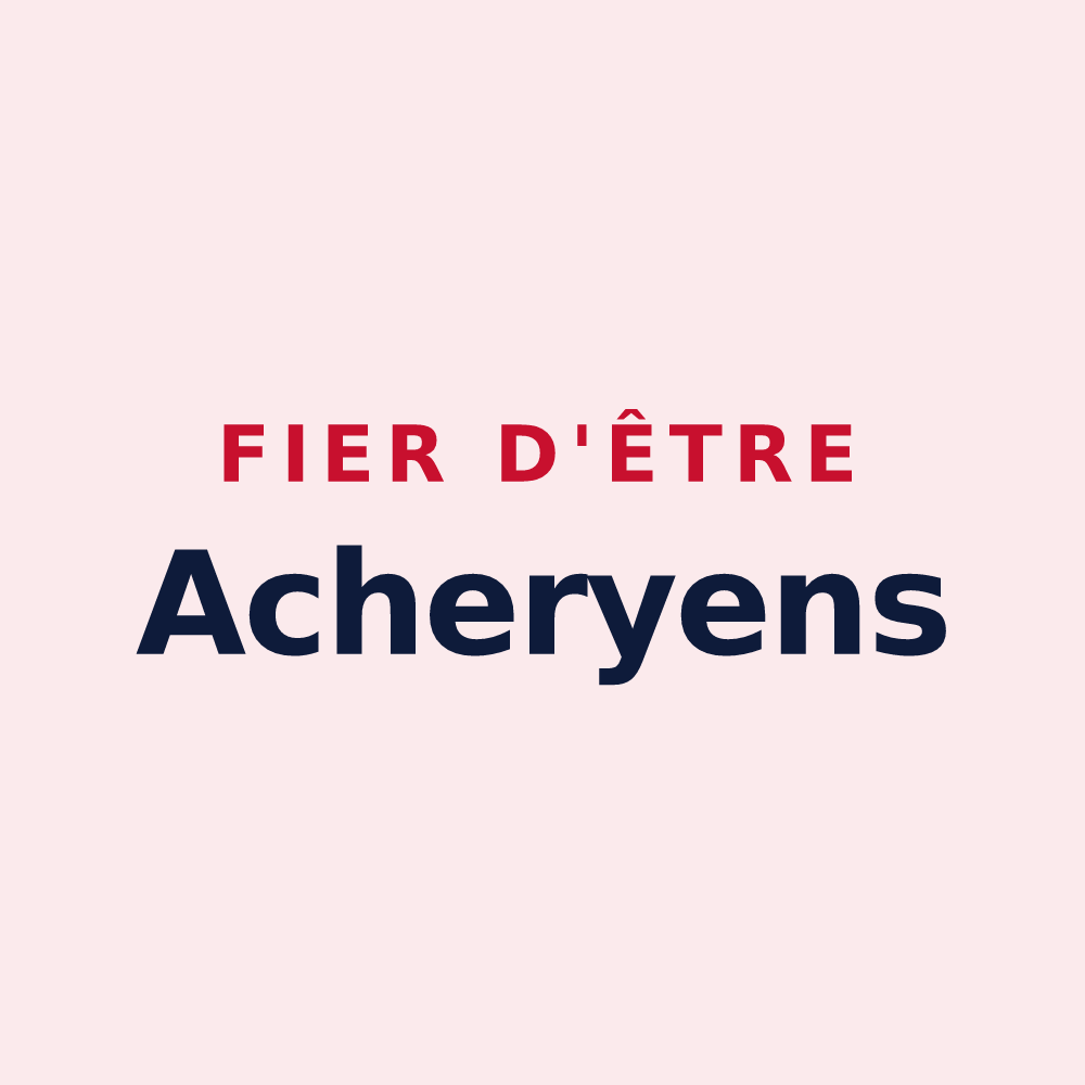 Magnet « Fier d'être Acheryens » — design pour Achery