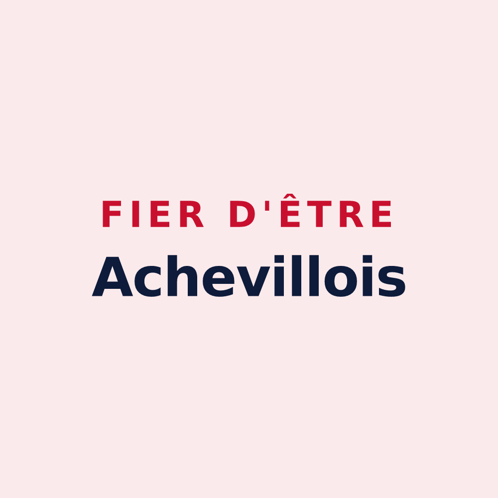 Magnet « Fier d'être Achevillois » — design pour Acheville