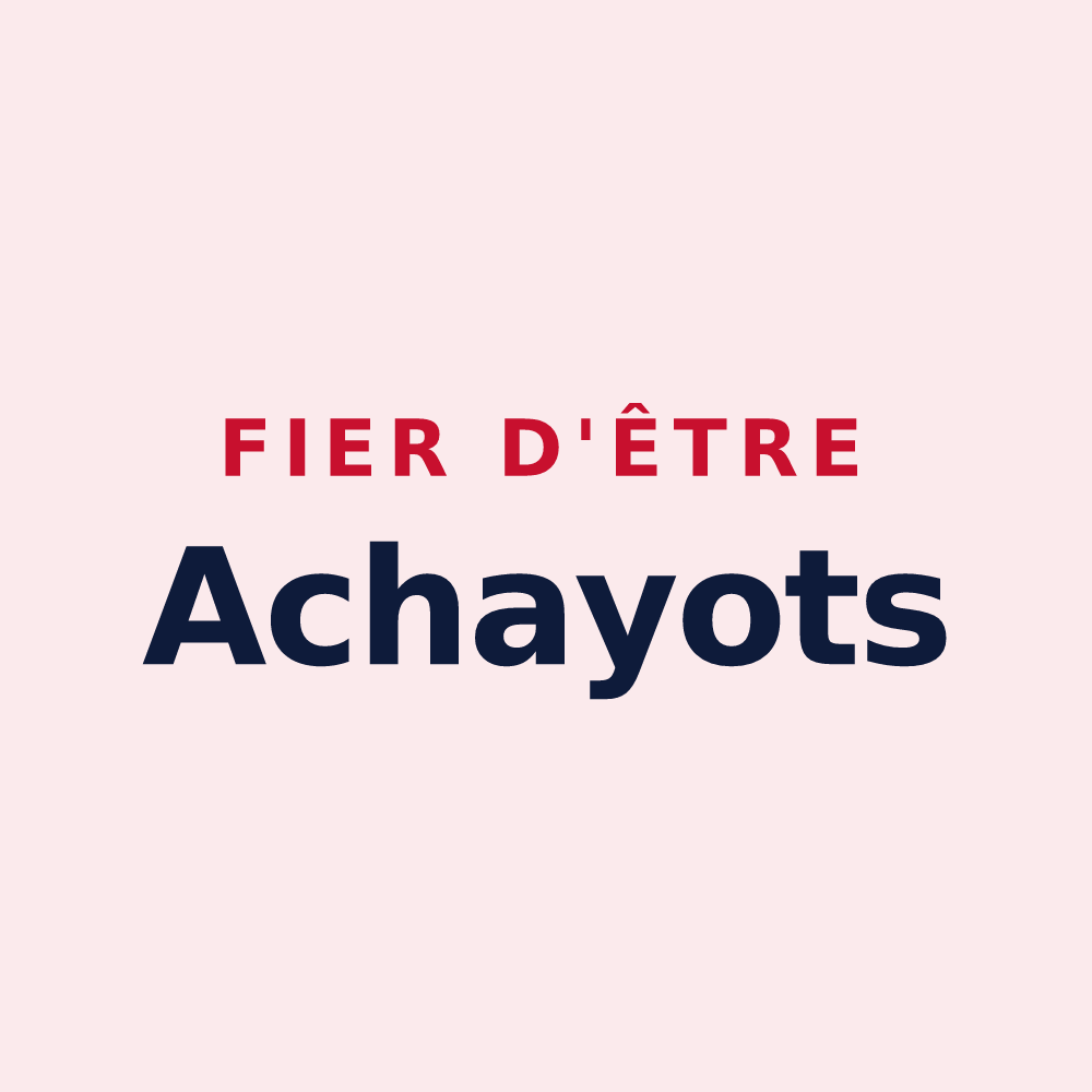Magnet « Fier d'être Achayots » — design pour Achey