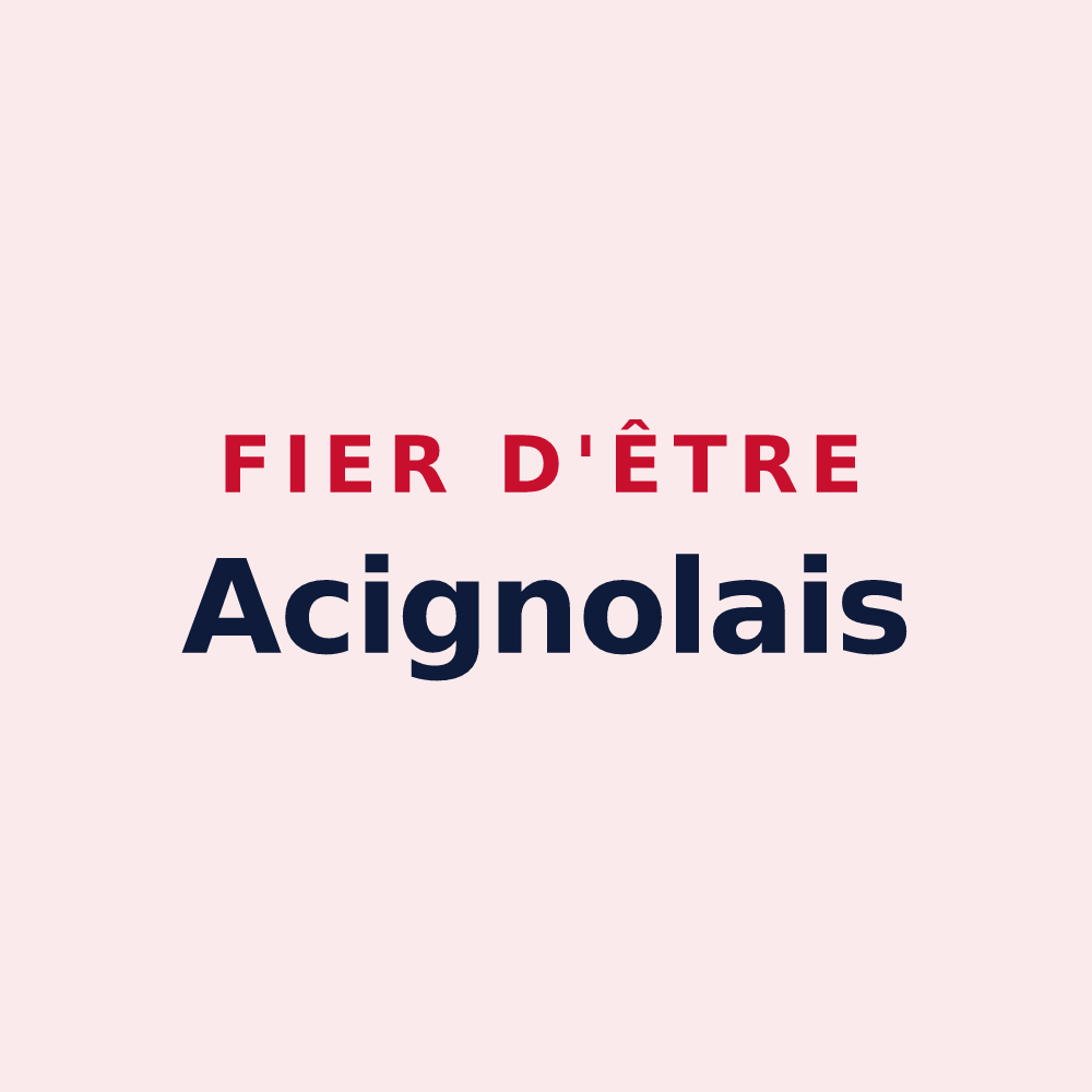 Magnet « Fier d'être Acignolais » — design pour Acigné