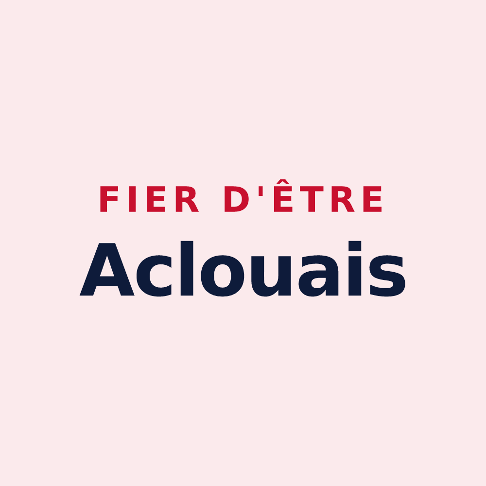 Magnet « Fier d'être Aclouais » — design pour Aclou