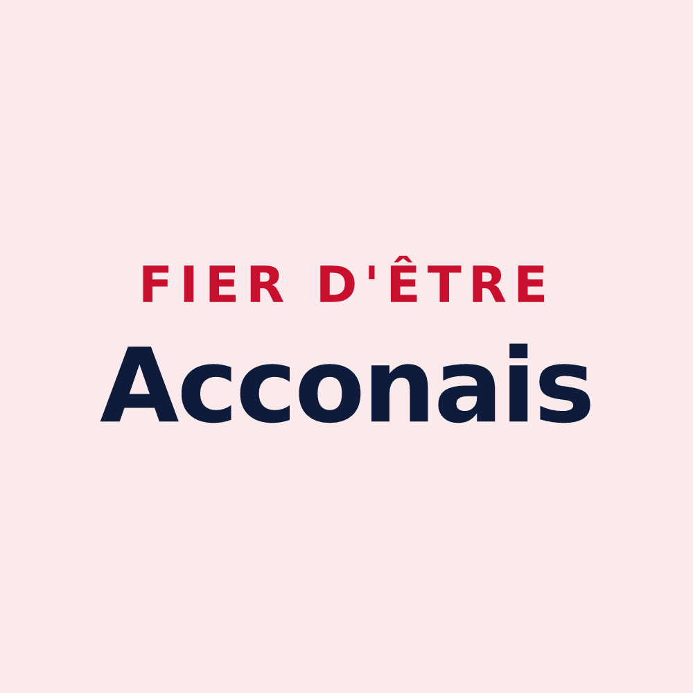 Magnet « Fier d'être Acconais » — design pour Acon