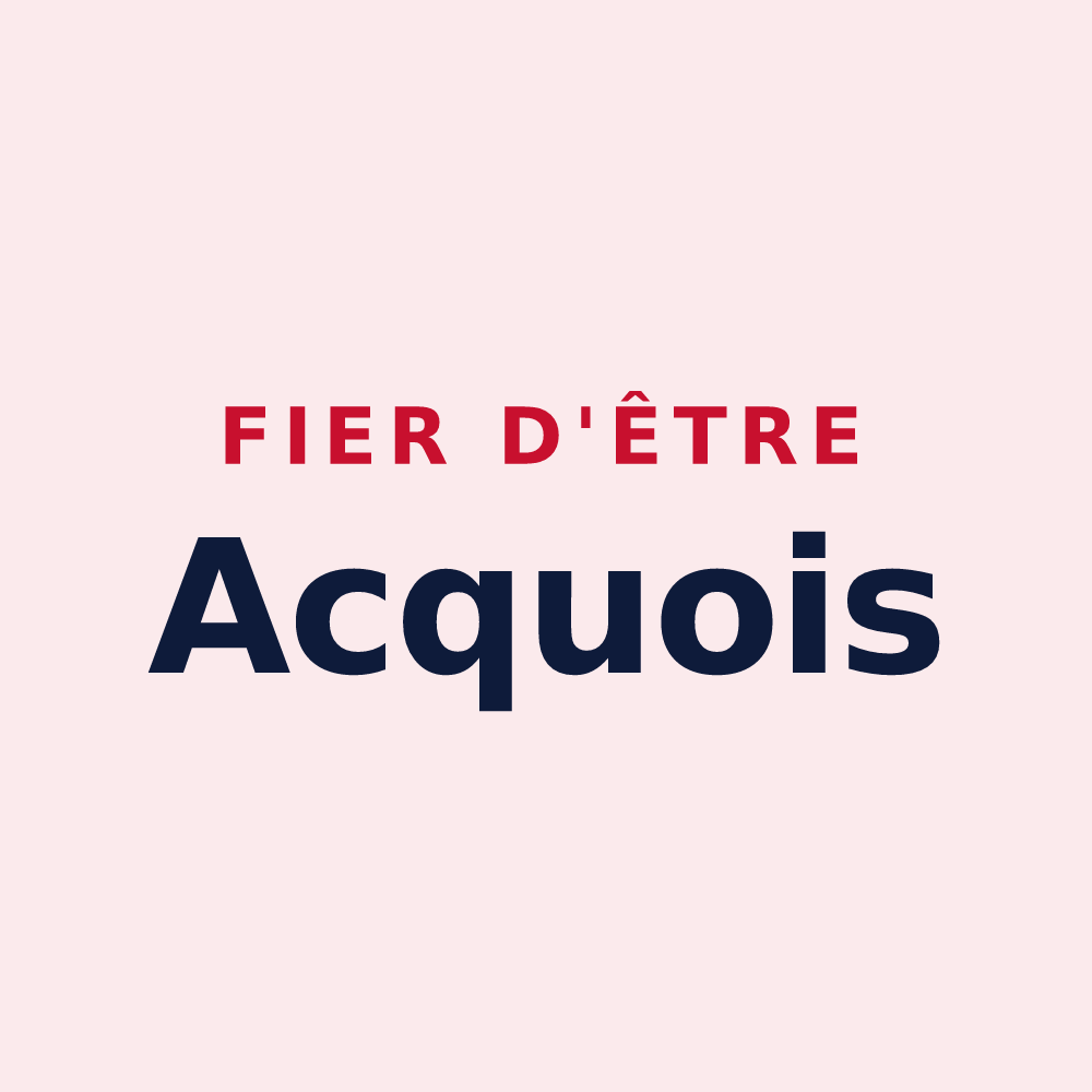 Magnet « Fier d'être Acquois » — design pour Acq