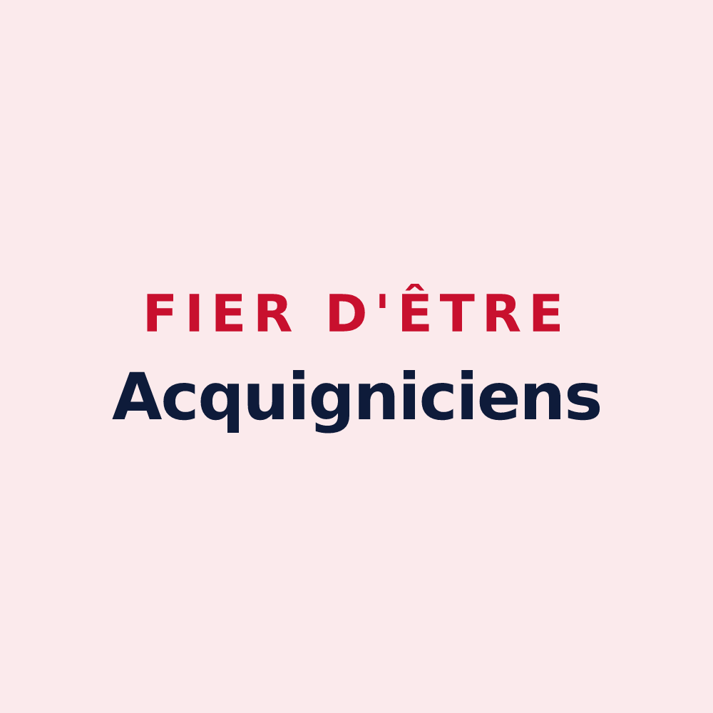 Magnet « Fier d'être Acquigniciens » — design pour Acquigny