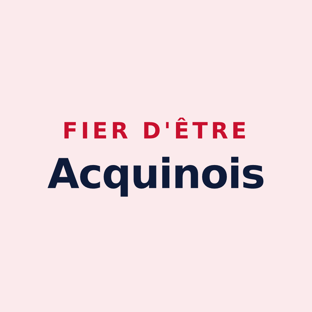 Magnet « Fier d'être Acquinois » — design pour Acquin-Westbécourt