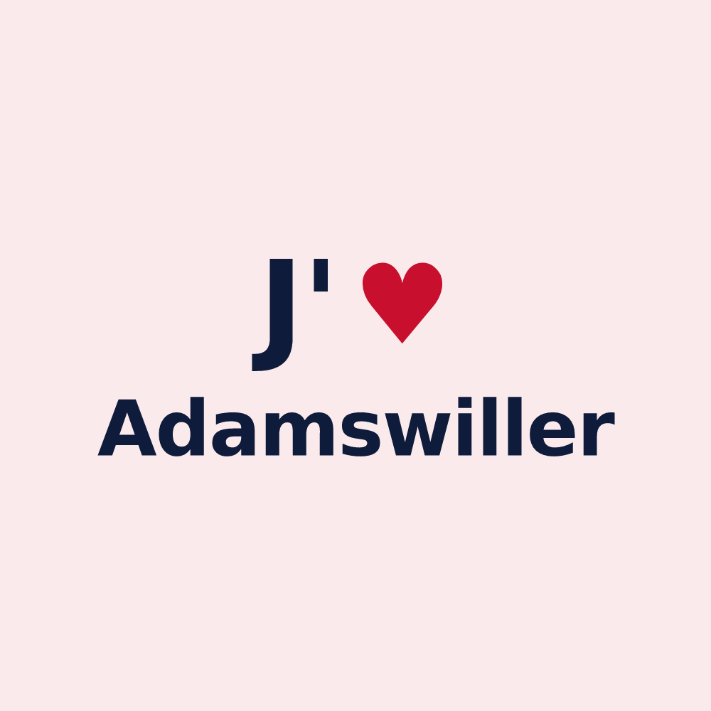 Magnet personnalisé Adamswiller — design J'aime Adamswiller