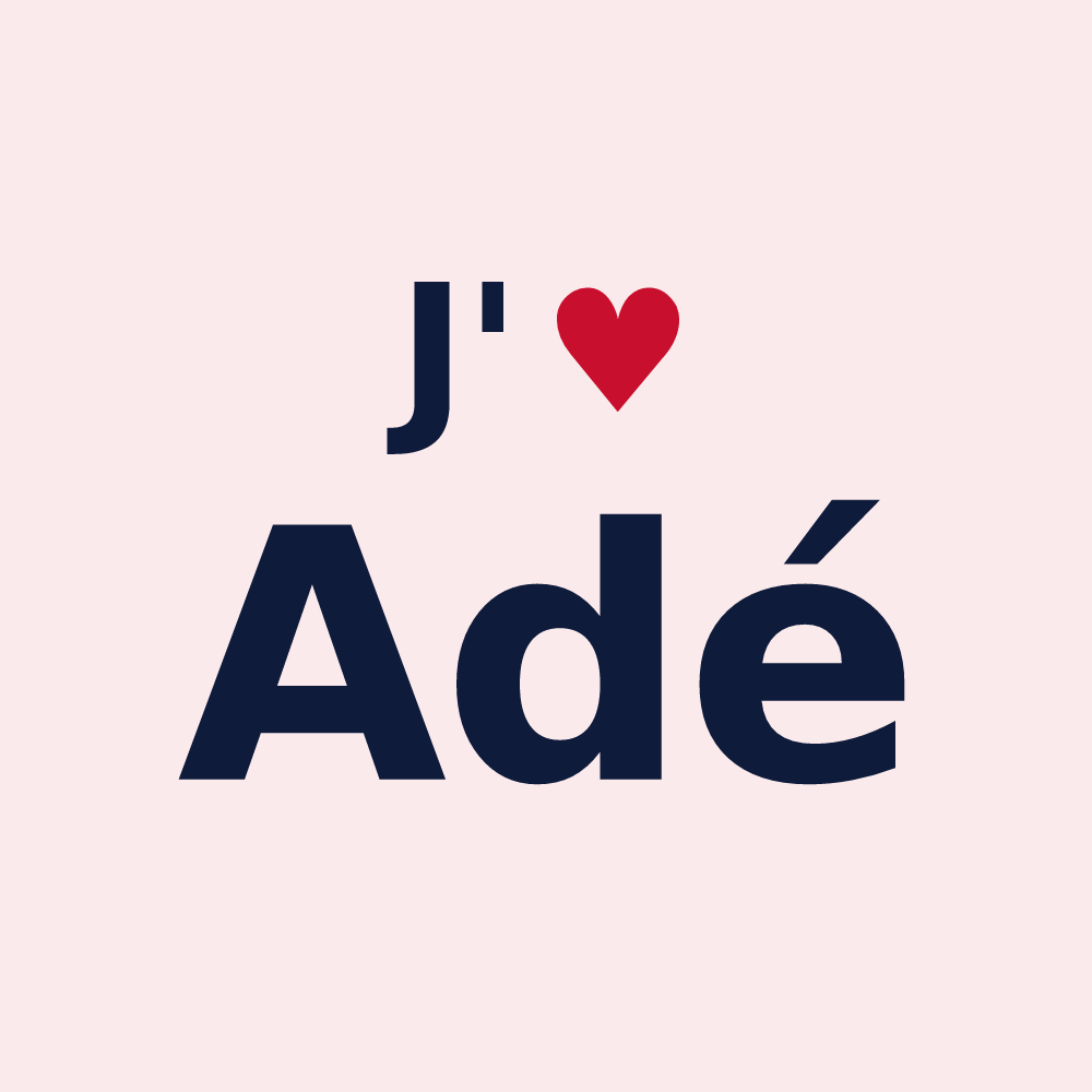 Magnet personnalisé Adé — design J'aime Adé