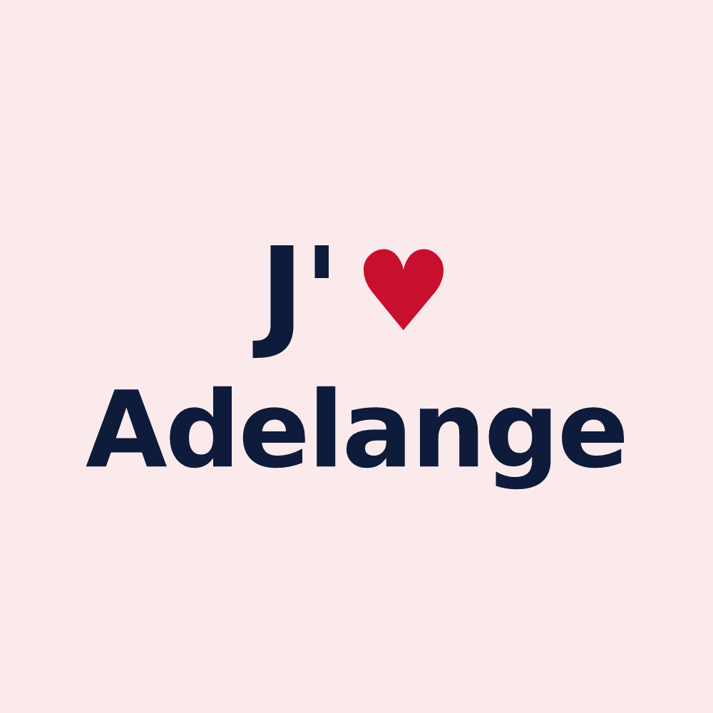 Magnet personnalisé Adelange — design J'aime Adelange