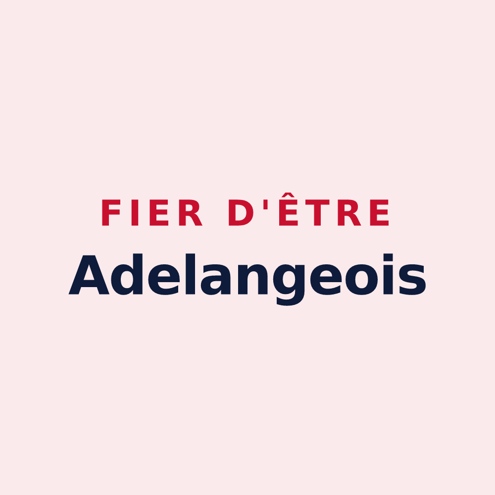 Magnet « Fier d'être Adelangeois » — design pour Adelange