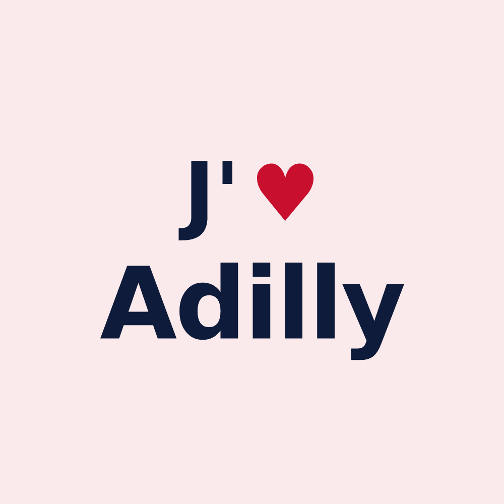 Magnet personnalisé Adilly — design J'aime Adilly