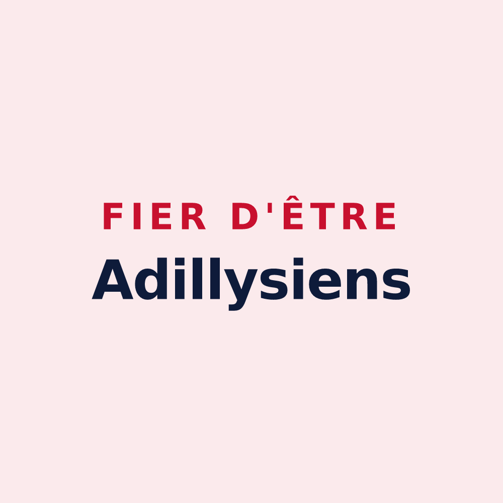 Magnet « Fier d'être Adillysiens » — design pour Adilly