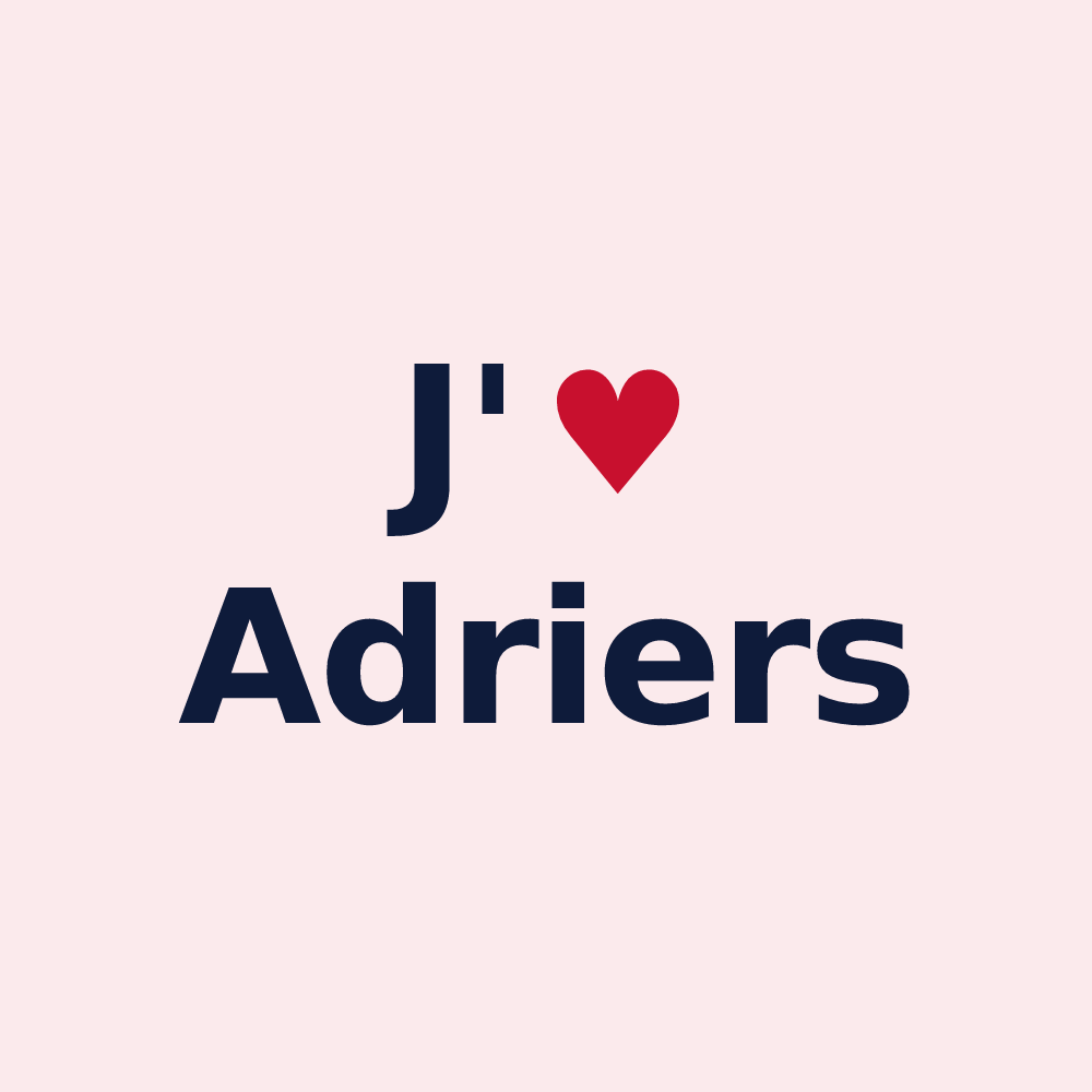 Magnet personnalisé Adriers — design J'aime Adriers