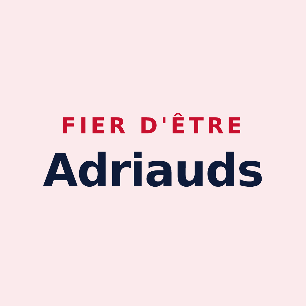 Magnet « Fier d'être Adriauds » — design pour Adriers