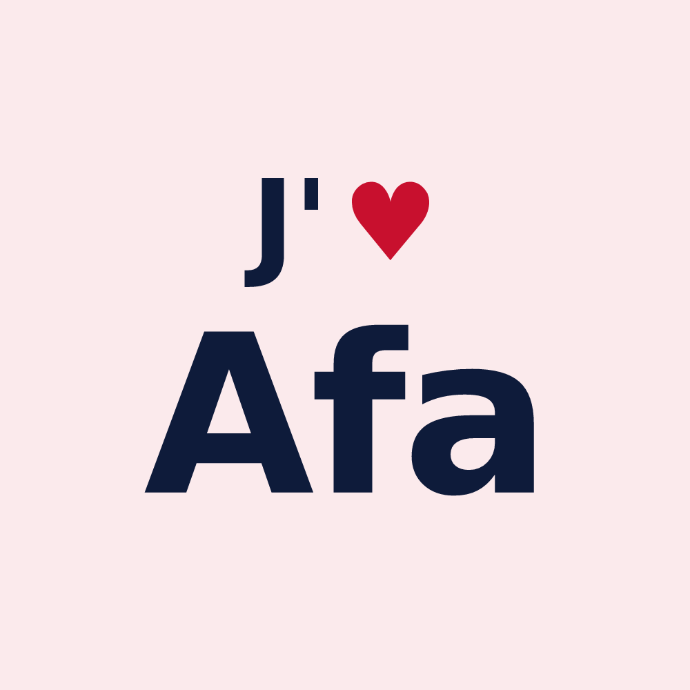 Magnet personnalisé Afa — design J'aime Afa