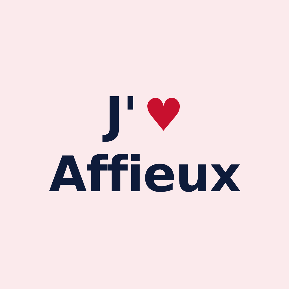Magnet personnalisé Affieux — design J'aime Affieux