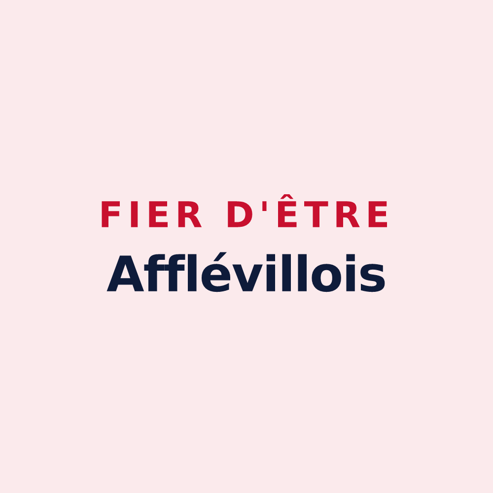 Magnet « Fier d'être Afflévillois » — design pour Affléville