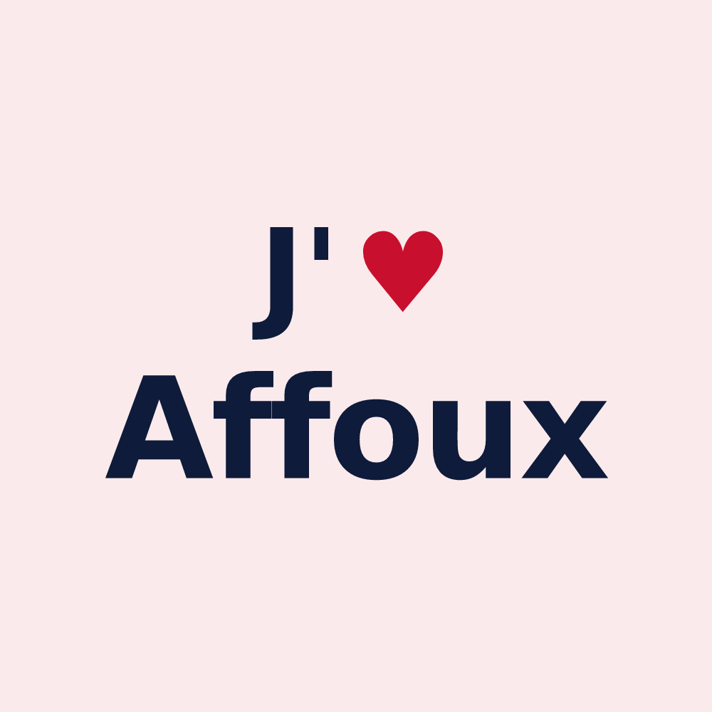 Magnet personnalisé Affoux — design J'aime Affoux