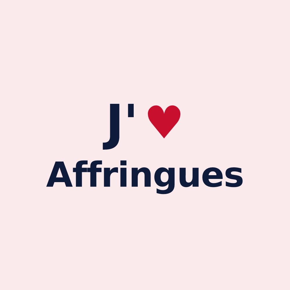 Magnet personnalisé Affringues — design J'aime Affringues