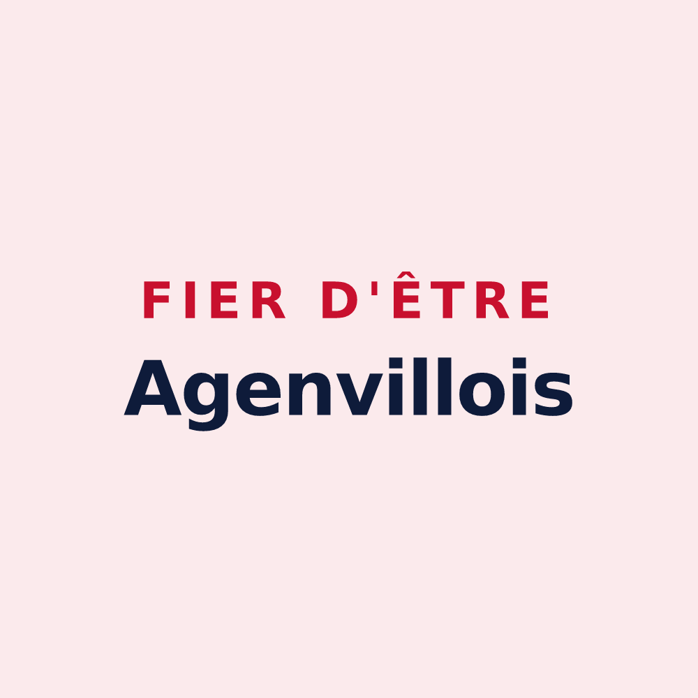 Magnet « Fier d'être Agenvillois » — design pour Agenville
