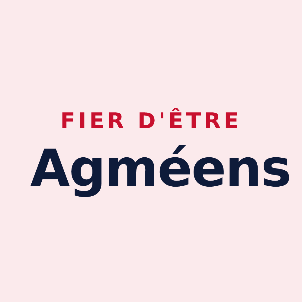Magnet « Fier d'être Agméens » — design pour Agmé
