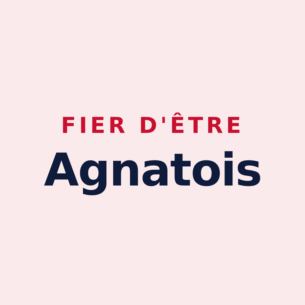 Magnet « Fier d'être Agnatois » — design pour Agnat