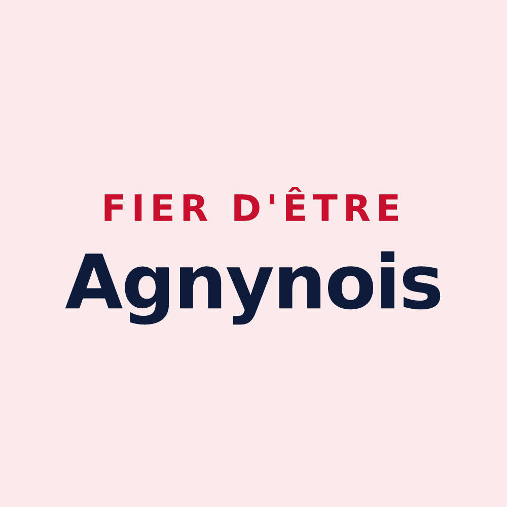 Magnet « Fier d'être Agnynois » — design pour Agny
