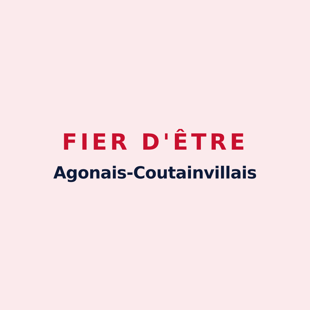 Magnet « Fier d'être Agonais-Coutainvillais » — design pour Agon-Coutainville