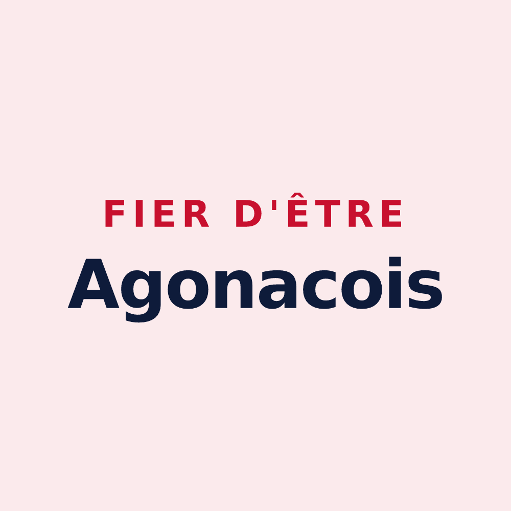 Magnet « Fier d'être Agonacois » — design pour Agonac