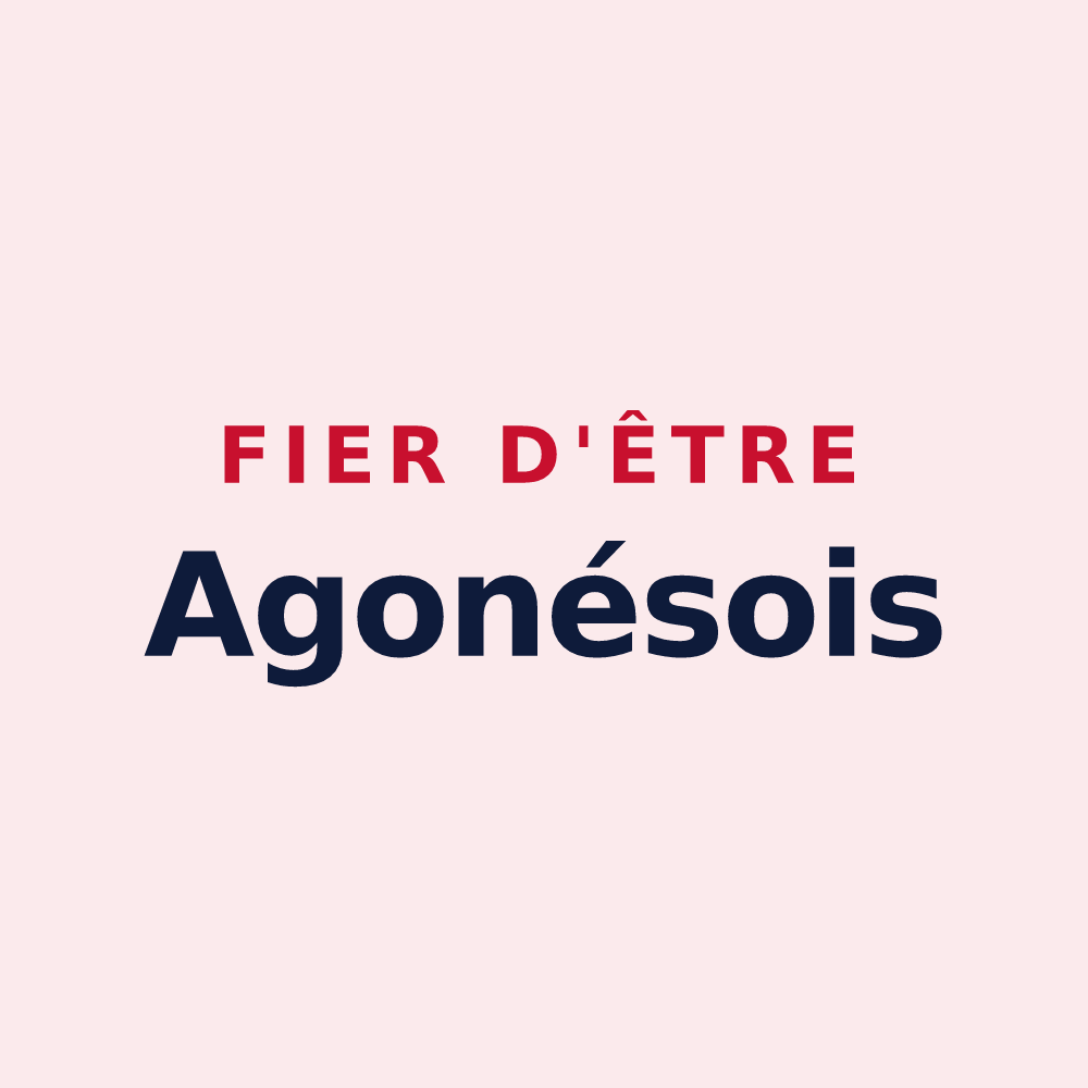 Magnet « Fier d'être Agonésois » — design pour Agonès