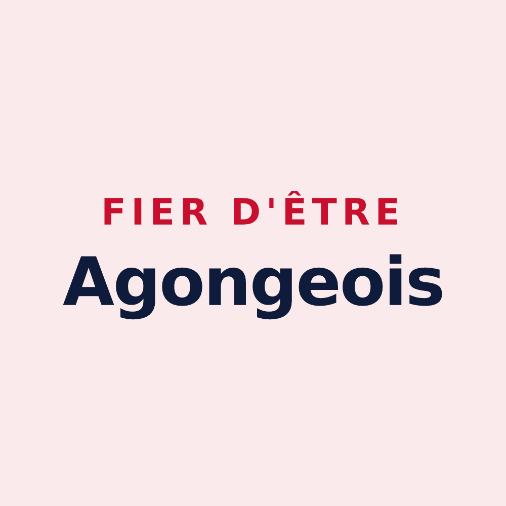 Magnet « Fier d'être Agongeois » — design pour Agonges