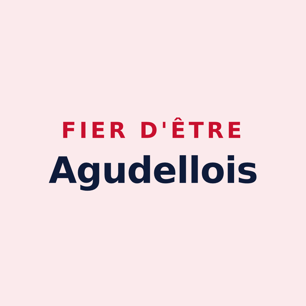 Magnet « Fier d'être Agudellois » — design pour Agudelle