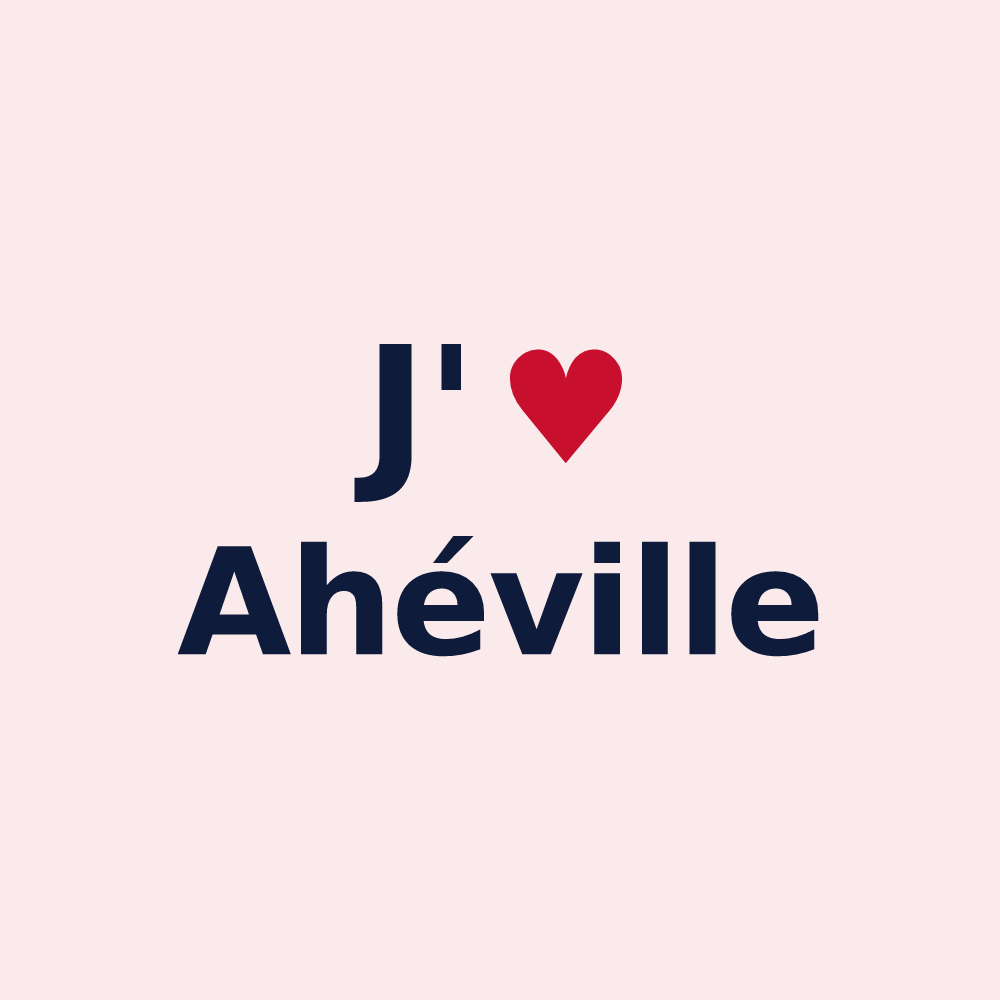 Magnet personnalisé Ahéville — design J'aime Ahéville