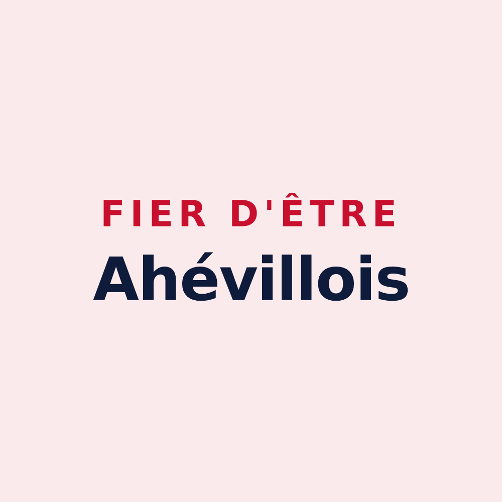 Magnet « Fier d'être Ahévillois » — design pour Ahéville