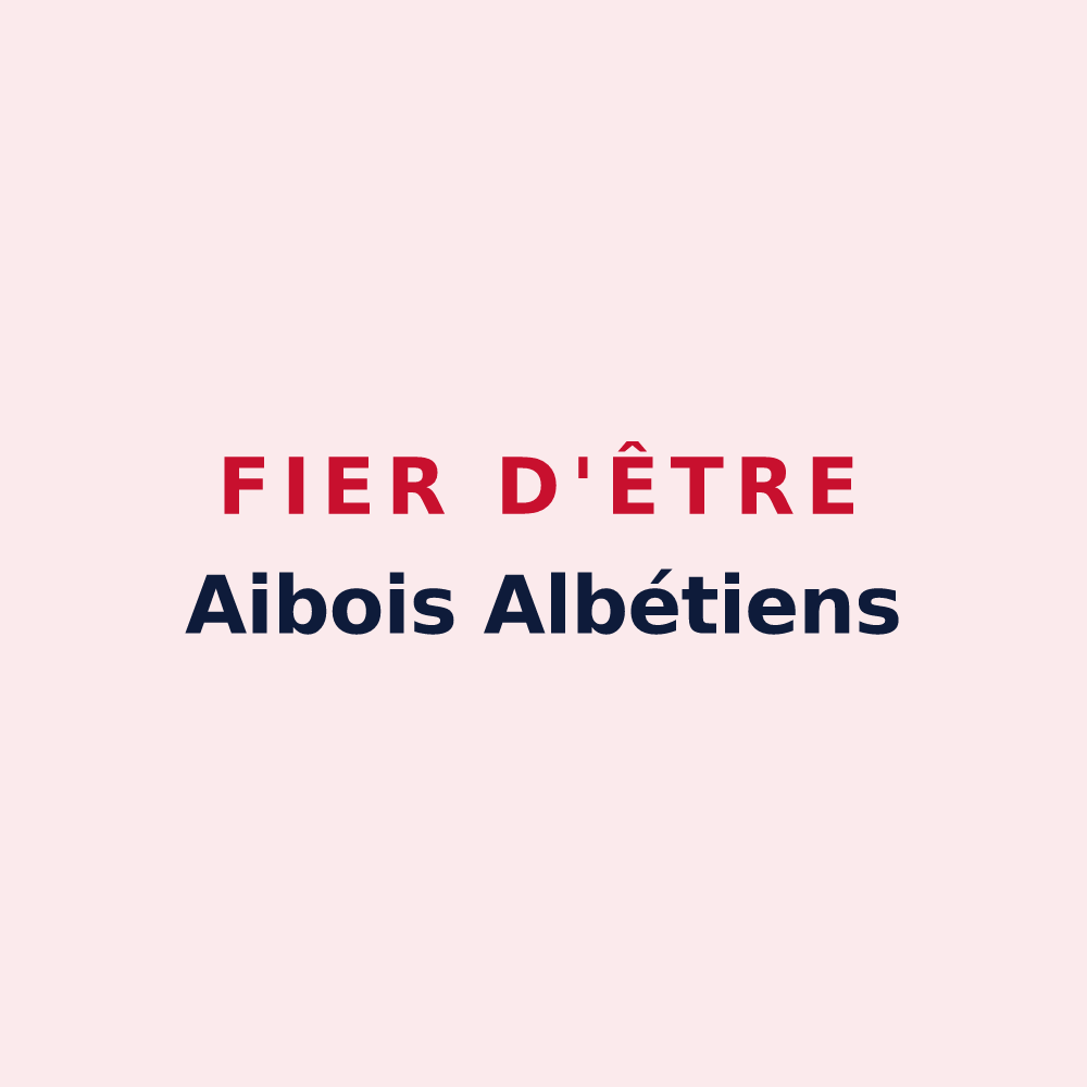 Magnet « Fier d'être Aibois Albétiens » — design pour Aibes