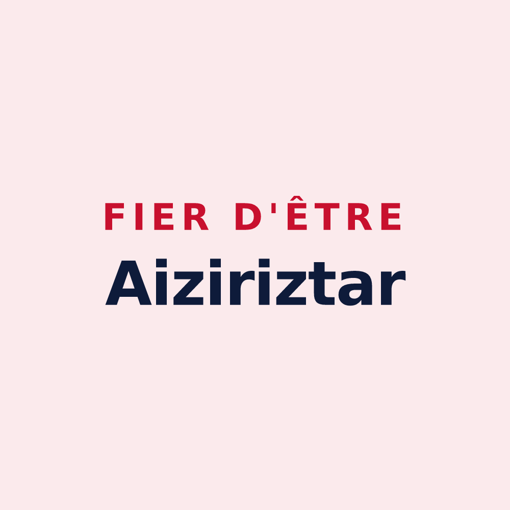 Magnet « Fier d'être Aiziriztar » — design pour Aïcirits-Camou-Suhast