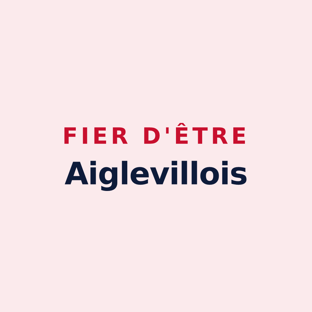 Magnet « Fier d'être Aiglevillois » — design pour Aigleville